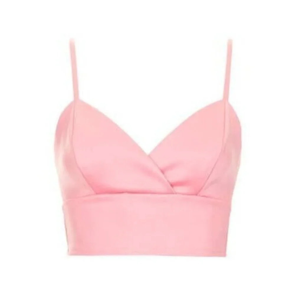 Topshop NWT Pink Crop Bralette Tank Top 2